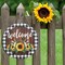 12 x 12 Inches Sunflower Welcome Sign – Round Wooden Art Wreath for Summer Front Door, Farmhouse Porch, and Wall Decor
